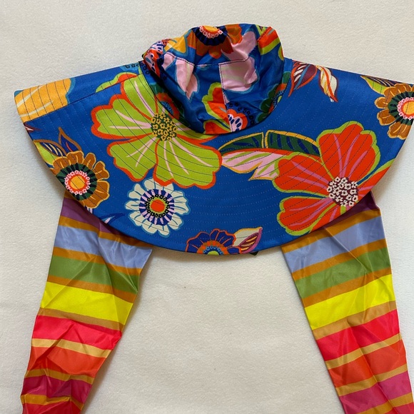 NWT FARM Orange Blooming Garden Hat - Picture 4 of 5